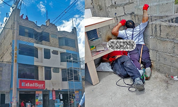 DOS HOMBRES MUEREN ELECTROCUTADOS AL REALIZAR TRABAJOS EN AZOTEA DE VIVIENDA EN TAMBURCO